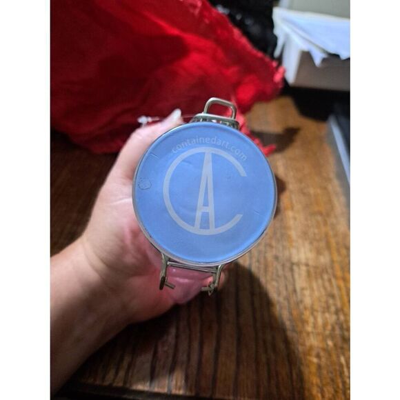 New Contained Art Rabbit Bunny Air Tight Container 420 Herb Art Glass Stash Box - Picture 5 of 5